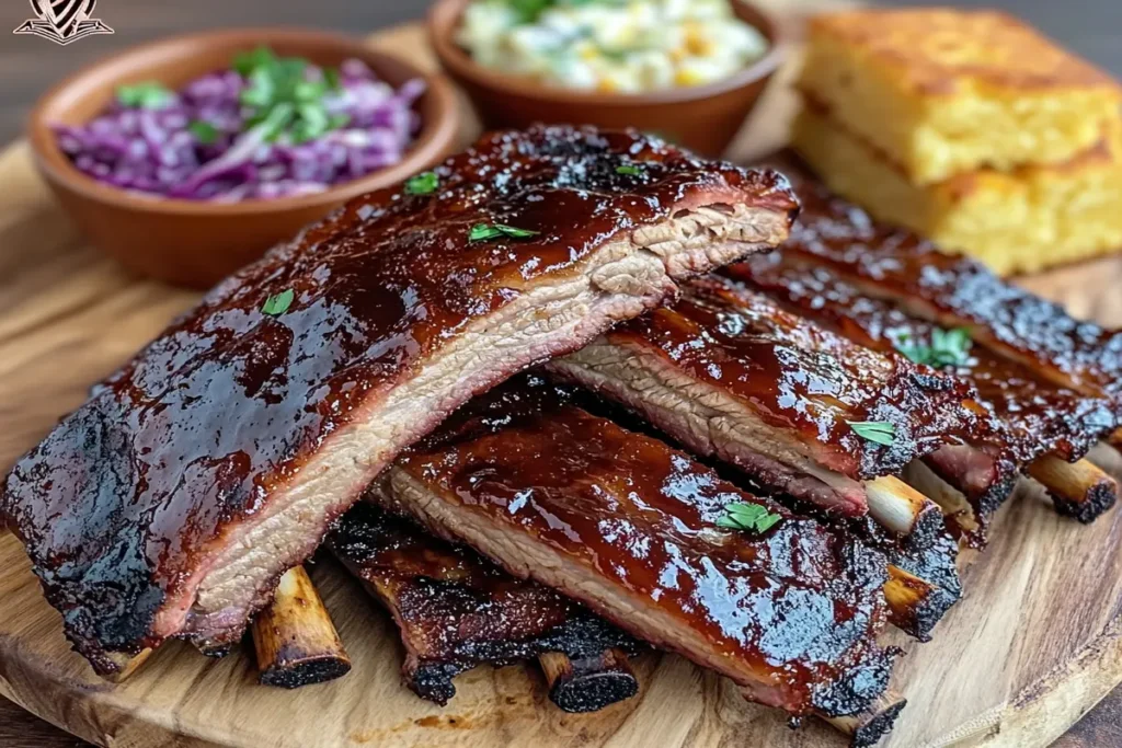 "Grilled Beef Back Ribs with Barbecue Glaze"